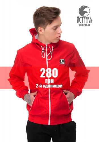 Ветровка "Ястребь" Красный