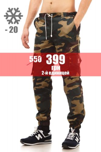 Штаны cargo  (Зимние) Woodland camo ( Вудкамо)