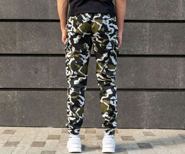 Штаны Карго "Rush" (Лето) White Camo №1 (OLD)