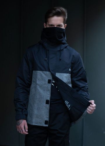 Парка "Hawk jacket" Черно-серая