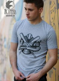 Футболка "Sports" Серый Меланж