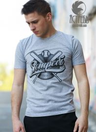 Футболка "Sports" Серый Меланж